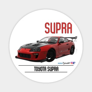 Supra Time Red Carbon Magnet